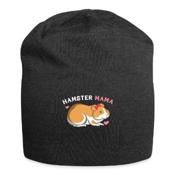 Hamster Mama Liebhaber Design - Jersey-Beanie - Anthrazit - Vorne