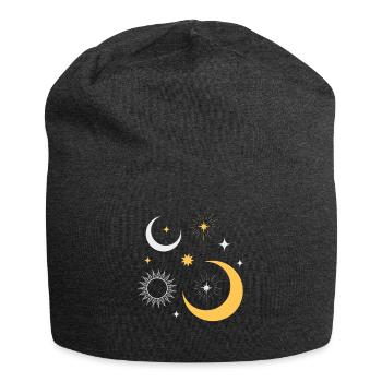 Sun and Moon Stars Universe - Jersey Beanie - charcoal grey - Front