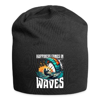 Kitesurfen Kitesurfer Kiteboard - Jersey-Beanie - Schwarz - Vorne