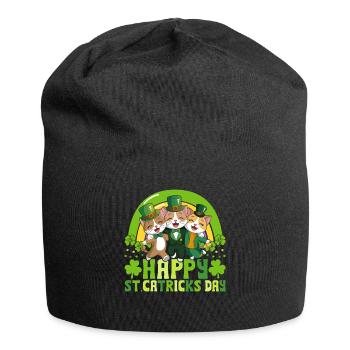Happy St Catricks Day - Jersey Beanie - black - Front