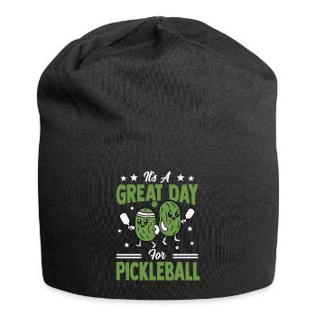 Pickleball Paddleball Teamsport Outfit Pickle - Jersey-Beanie - Schwarz - Vorne
