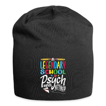 Schule Psych Berater Psychologie - Jersey-Beanie - Schwarz - Vorne