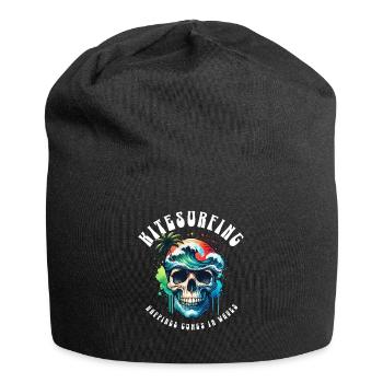 Kitesurf Kitesurfer Kiteboard - Bonnet en jersey - noir - Devant