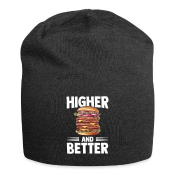 Burger Und Sandwich Liebhaber Burger Geschenk - Jersey-Beanie - Anthrazit - Vorne