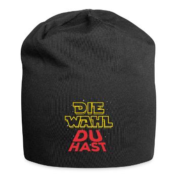 Die Wahl du hast - SPD Wähler - Stimme - Jersey-Beanie - Schwarz - Vorne