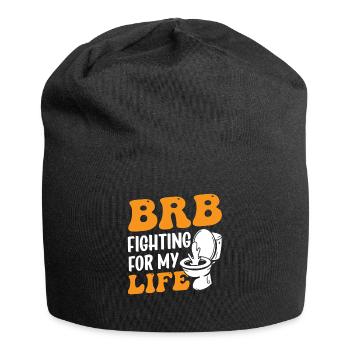 Drôle '0 jours depuis que j’ai fait caca pour la dernière fois - Bonnet en jersey - noir - Devant