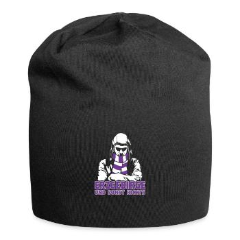 Erzgebirge und sonst nichts - Jersey-Beanie - Schwarz - Vorne