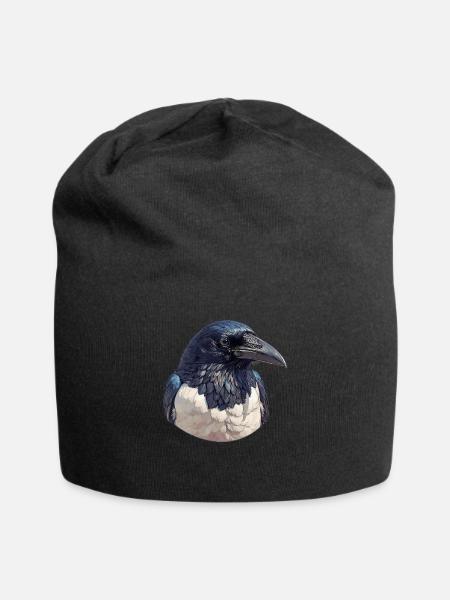 Elstern Elster - Jersey-Beanie - Schwarz