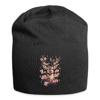 Reh - Jersey-Beanie - Schwarz - Vorne