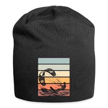 Kitesurfen Kitesurfer Kiteboard - Jersey-Beanie - Schwarz - Vorne