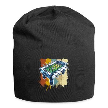 Tischkicker Tischfußball - Jersey-Beanie - Schwarz - Vorne