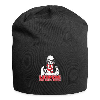 Leipzig und sonst nichts - Jersey-Beanie - Schwarz - Vorne