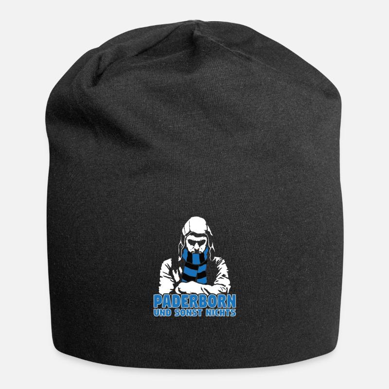 Paderborn und sonst nichts - Jersey-Beanie - Schwarz