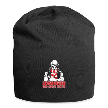 Leverkusen und sonst nichts - Jersey-Beanie - Schwarz - Vorne
