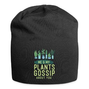 Amoureux des plantes Jardiner Moi Et Mon - Bonnet en jersey - noir - Devant