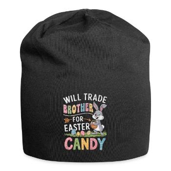 Will Trade Brother for Easter Candy - Jersey Beanie - black - Front