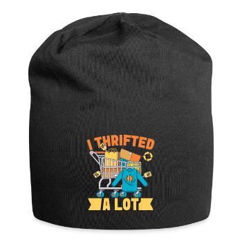 Thrift Shopper I Thrifted A Lot Thrift Store - Jersey Beanie - black - Front