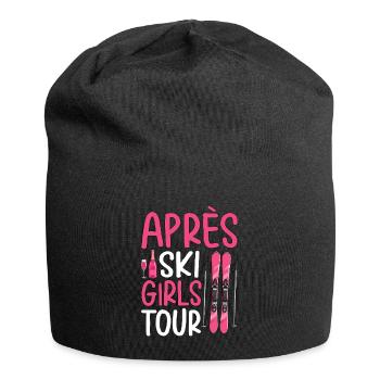 Après-ski pour filles - Bonnet en jersey - noir - Devant
