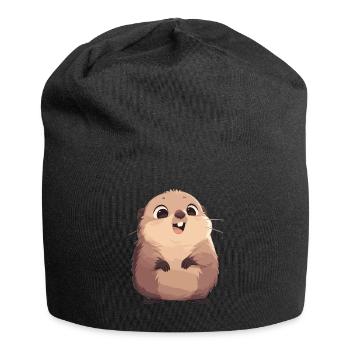 Murmeltiere Murmeltier - Jersey-Beanie - Schwarz - Vorne