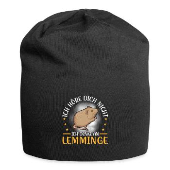 Lemming Vole Think of Lemming - Jersey Beanie - black - Front