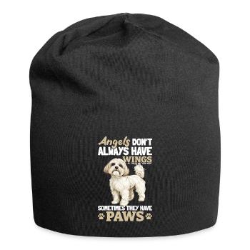 Cute Havanese Dog Owner - Jersey Beanie - black - Front