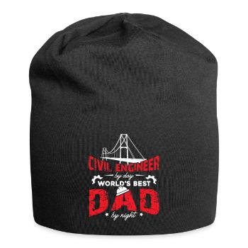 Civil Engineer Civil Engineer Dad - Jersey Beanie - black - Front