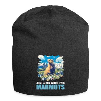 Murmeltiere Murmeltier - Jersey-Beanie - Anthrazit - Vorne