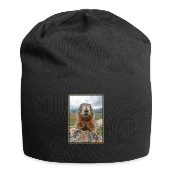 Murmeltiere Murmeltier - Jersey-Beanie - Schwarz - Vorne