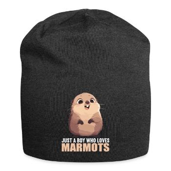 Murmeltiere Murmeltier - Jersey-Beanie - Anthrazit - Vorne