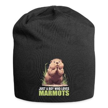 Murmeltiere Murmeltier - Jersey-Beanie - Schwarz - Vorne
