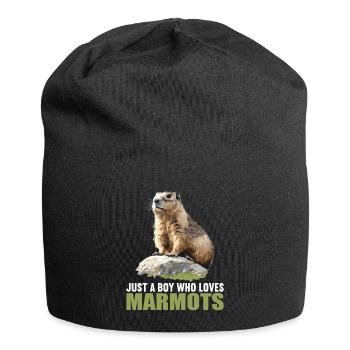 Murmeltiere Murmeltier - Jersey-Beanie - Schwarz - Vorne