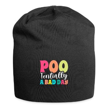 Funny Cooped Mir Badezimmer meme - Jersey-Beanie - Schwarz - Vorne