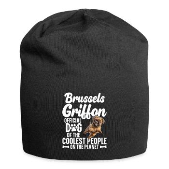 Brüssel Griffon Offizieller Hund Der Coolsten - Jersey-Beanie - Schwarz - Vorne