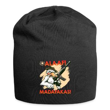 Karneval Enten ALAAF MADAFAKAS Lustiges Kölner - Jersey-Beanie - Schwarz - Vorne