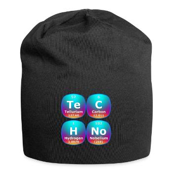 Techno House Party EDM Festival Goa Electro Rave - Jersey-Beanie - Schwarz - Vorne