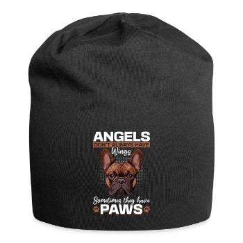 Bouledogue français Frenchie Propriétaire de chien - Bonnet en jersey - noir - Devant