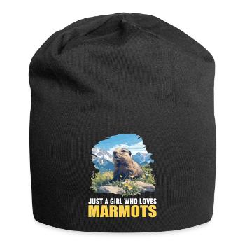 Murmeltiere Murmeltier - Jersey-Beanie - Schwarz - Vorne