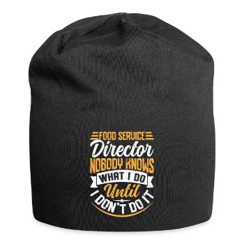 Directeur des services alimentaires Funny Design - Bonnet en jersey - noir - Devant