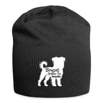 Zu Hause Ist Mein Brüsseler Griffon - Jersey-Beanie - Schwarz - Vorne