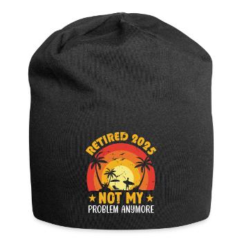 Vintage Retired 2025 Not My Problem Anymore Retire - Jersey Beanie - black - Front