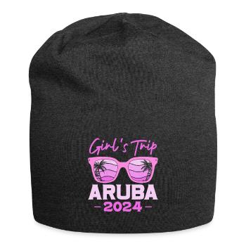 Aruba Caribbean Summer Ocean Beach Gift - Jersey Beanie - charcoal grey - Front
