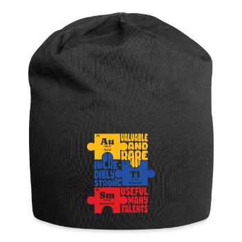 Journée de sensibilisation à l’autisme Cadeau autiste - Bonnet en jersey - noir - Devant