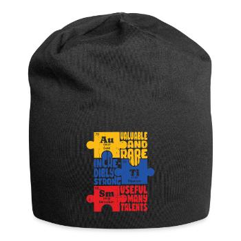 Autisme - Bonnet en jersey - noir - Devant