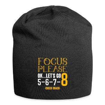 Focus Please Ok Let's Got Cheer Coach Cheering - Jersey-Beanie - Schwarz - Vorne