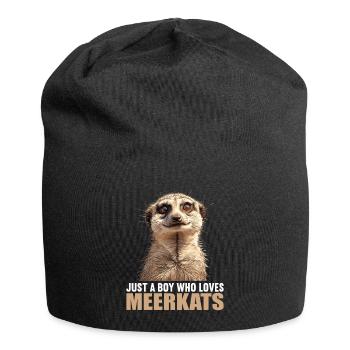 Meerkat Erdmännchen - Jersey-Beanie - Schwarz - Vorne