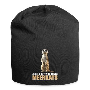 Meerkat Erdmännchen - Jersey-Beanie - Schwarz - Vorne