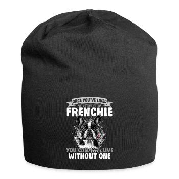 Bouledogue français Frenchie Propriétaire de chien - Bonnet en jersey - noir - Devant
