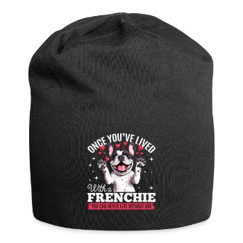Bouledogue français Frenchie Propriétaire de chien - Bonnet en jersey - noir - Devant