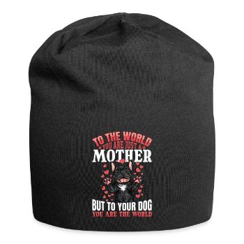 Bouledogue français Frenchie Propriétaire de chien - Bonnet en jersey - noir - Devant