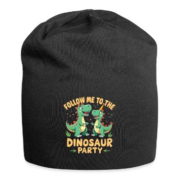 Dinosaur Party Decorations - Jersey Beanie - black - Front